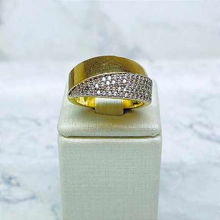 Anel Banhado a Ouro - AN112