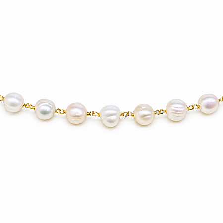 Pulseira Pedra Natural Banhada a Ouro - P603