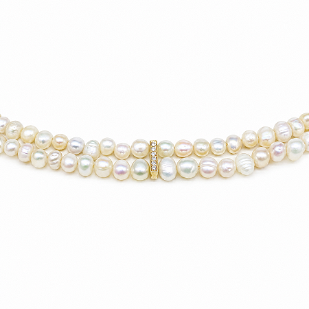Pulseira Pedra Natural Banhada a Ouro - P604