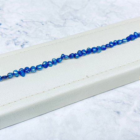 Pulseira Pedra Natural Banhada a Ouro - P627