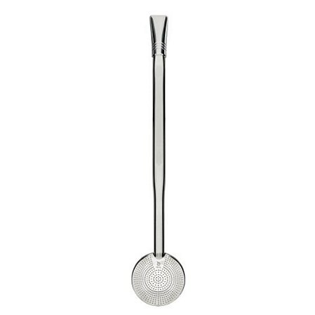 Bomba Mate Aço Inox Mil Furos 24cm c/ Rosca - B27