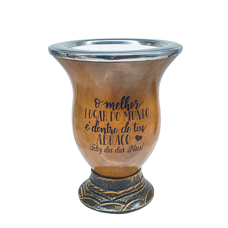 Cuia Porongo com Bocal de Inox - C1