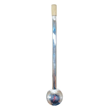 Bomba Mate em Ouro e Prata 23cm - B95