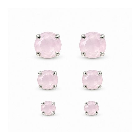 Trio Brincos Prata - BR3560