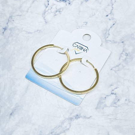 Argola Banhada a Ouro - BR3590