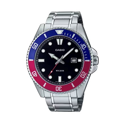 Relógio Casio Duro 200M Analógico MDV-107D-1A3VDF