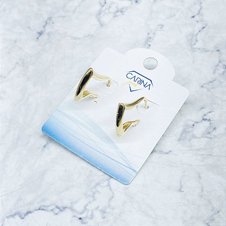 Meia Argola Banhada a Ouro - BR3751