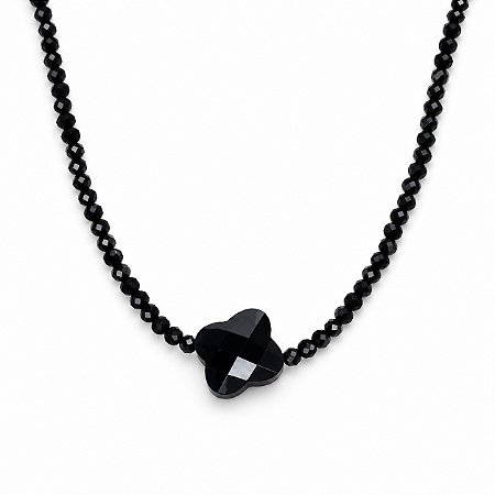 Gargantilha Pedra Natural Banhada a Ouro - GARG1606