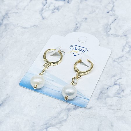 Argola Banhada a Ouro - BR3856