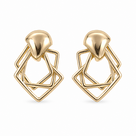 Brinco Banhado a Ouro - BR3954
