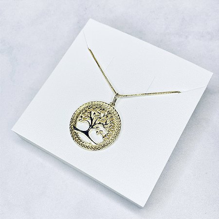 Gargantilha Árvore da Vida Banhada a Ouro - GARG1719