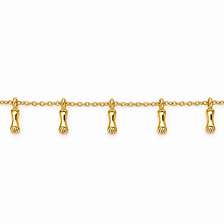 Pulseira Infantil Banhada a Ouro - P1151