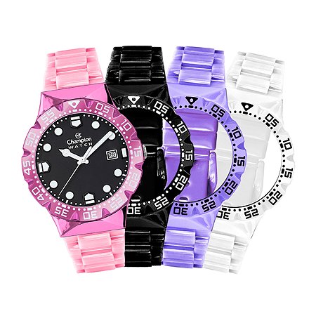 Relógio Champion Watch Troca Pulseiras Analógico CP31001I