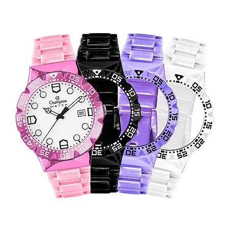 Relógio Champion Watch Troca Pulseiras Analógico CP31001J