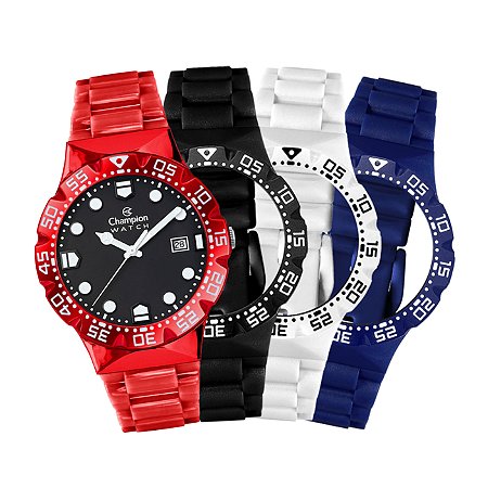 Relógio Champion Watch Troca Pulseiras Analógico CP31001Q