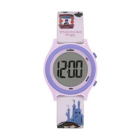Relógio Condor Infantil Disney Princesa Branca de Neve Digital c/ pulseiras COBJ3572AC.K8A