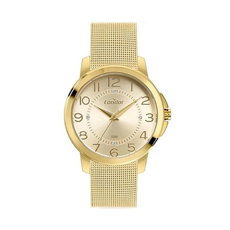 Relógio Condor Analógico Kit Colar e Brinco CO2035NBD.K4X