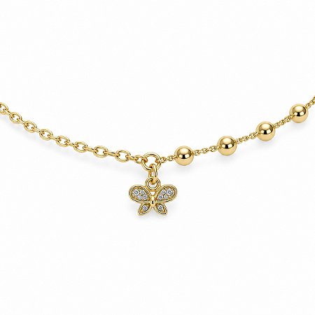 Pulseira Infantil Banhada a Ouro - 44941