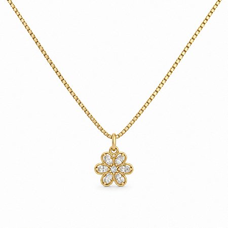 Gargantilha Infantil Banhada a Ouro - 48723