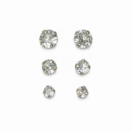 Trio Brincos Prata - 49482