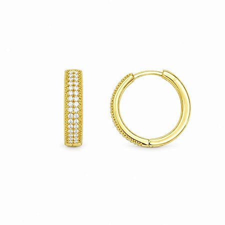 Argola Banhada a Ouro - 48635