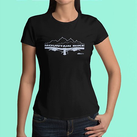 Camiseta Babylook MTB Preta
