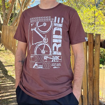 Camiseta Ride Marrom