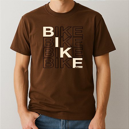 Camiseta Bike Marrom