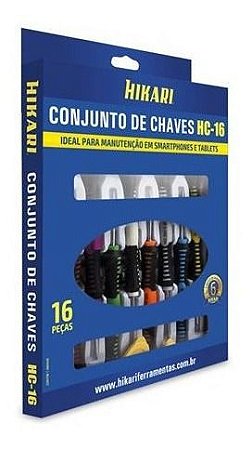 Kit Ferramentas Chaves Precisão Hikari Hc-16 Celular Manuten