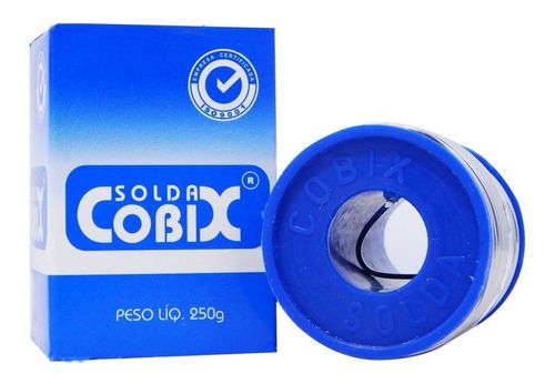 Cobix Fio Solda Estanho Eletrônica 1.0mm Rolo 250g Carretel