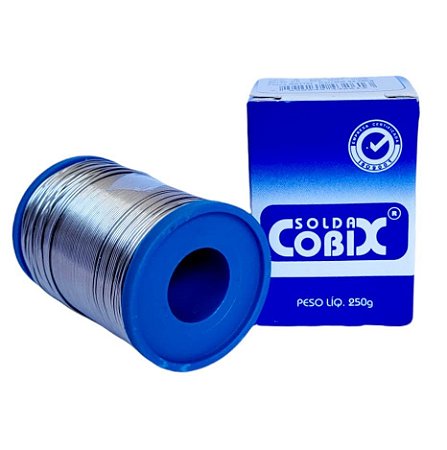 Solda Estanho 0.5mm C/ Fluxo 60x40 Carretel 250g - Cobix