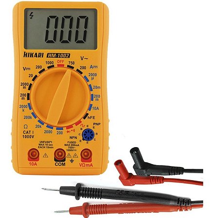 Multímetro Digital Profissional Hm-1002 - Hikari