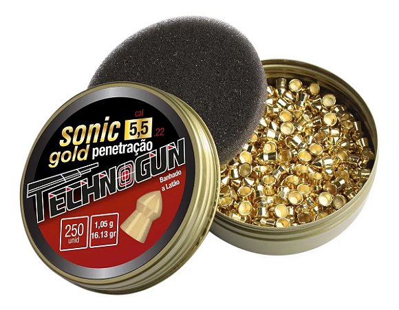 Chumbinhos 5,5 Sonic Gold Master Caixa Com 250 Un.