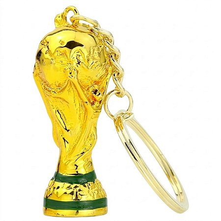 Chaveiro Taça Copa do Mundo 2026 Futebol 5cm Metal Detalhado