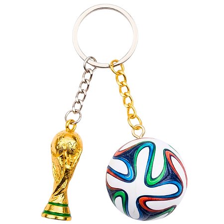 Kit Chaveiros Bola e Taça Copa do Mundo 2026 Colecionável