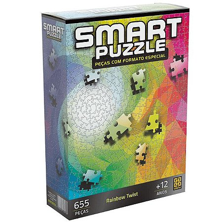 Quebra Cabeça Smart Puzzle 655 Peças Raibow Twist - Grow