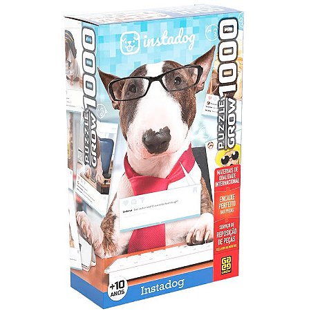 Quebra Cabeça Puzzle 1000 Peças Instadog Da Grow