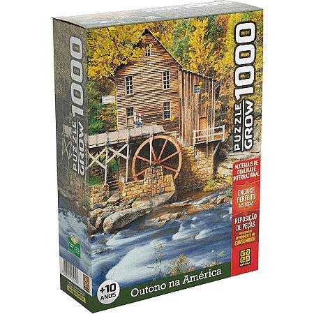 Quebra Cabeça Puzzle 1000 Peças Outono na América Grow