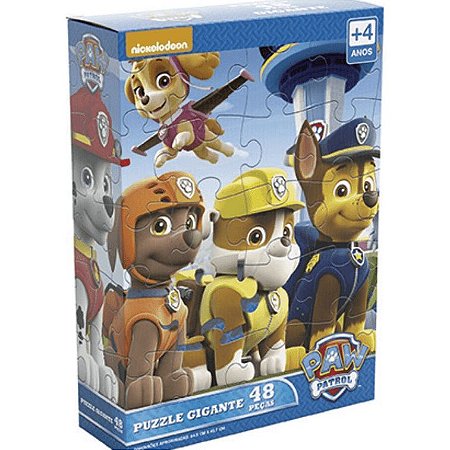 Quebra Cabeça Puzzle Gigante 48 Peças Patrulha Canina Grow