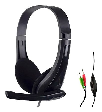 Fone De Ouvido Headset Gamer Barato Hoopson P2 Microfone - Loja - Cia do  Micro