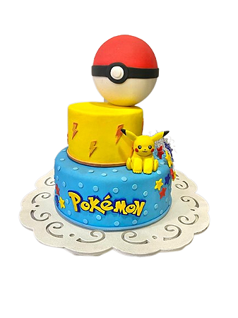 Bolo Fake - Pokemon Go- (Aluguel) - Geor Ateliê de Festas - Aluguel de  Decoração para Festa Infantil