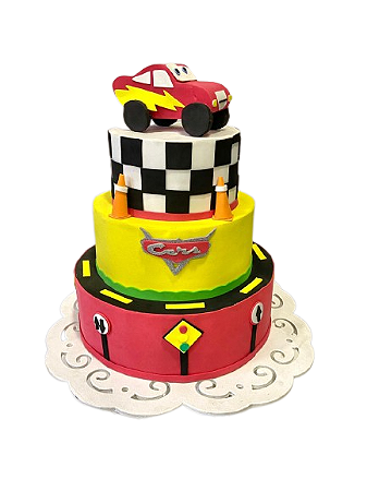 Bolo Carros  Bolo relâmpago mcqueen Car Cake Lightn…