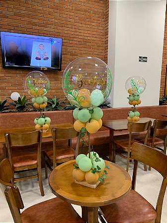 Centro de Mesa com Bubble Personalizado (Unidade)