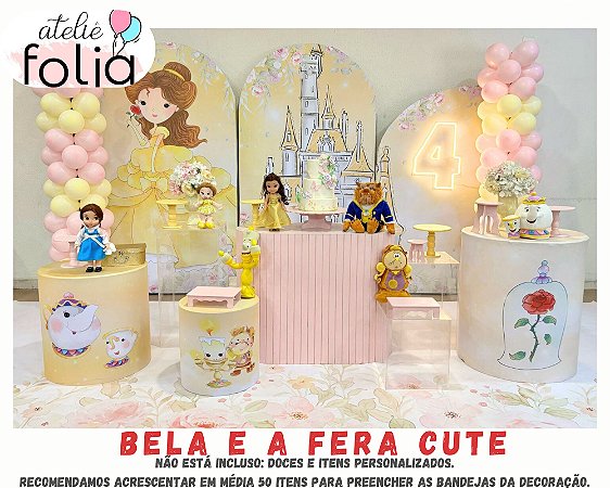 Bela e a Fera Cute (Pacote)
