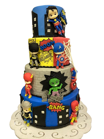 Bolo Fake - Heróis Baby - (Aluguel)