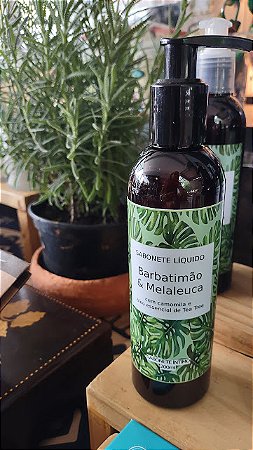 Sabonete Líquido Íntimo Barbatimão e Melaleuca (Tea Tree)