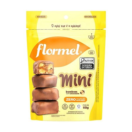 MINI BOMBOM AMENDOIM 60G FLORMEL