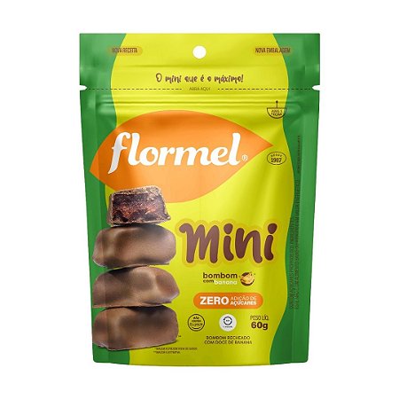 MINI BOMBOM BANANA 60G FLORMEL