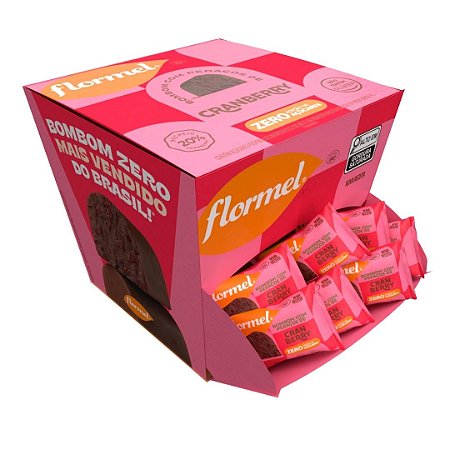 BOMBOM CRANBERRY ZERO 18 X 12G FLORMEL