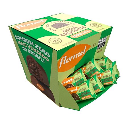 BOMBOM CREME DE AVELA CROCANTE ZERO 18 X 12G FLORMEL